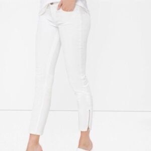 NWT White Mid Rise Skinny Crop Jeans